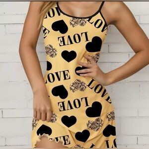 LOVE & Hearts Sleeveless Nightgown